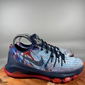 Nike KD 8 Independence Day USA Blue Red White 768867-446 Womens 7 / 5.5Y